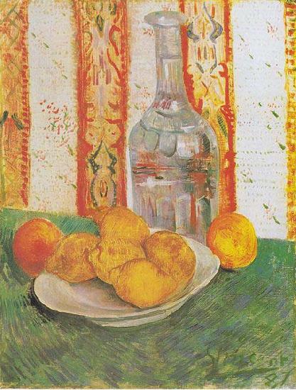 Vincent Van Gogh Still Life with Bottle and Lemons on a Plate France oil painting art